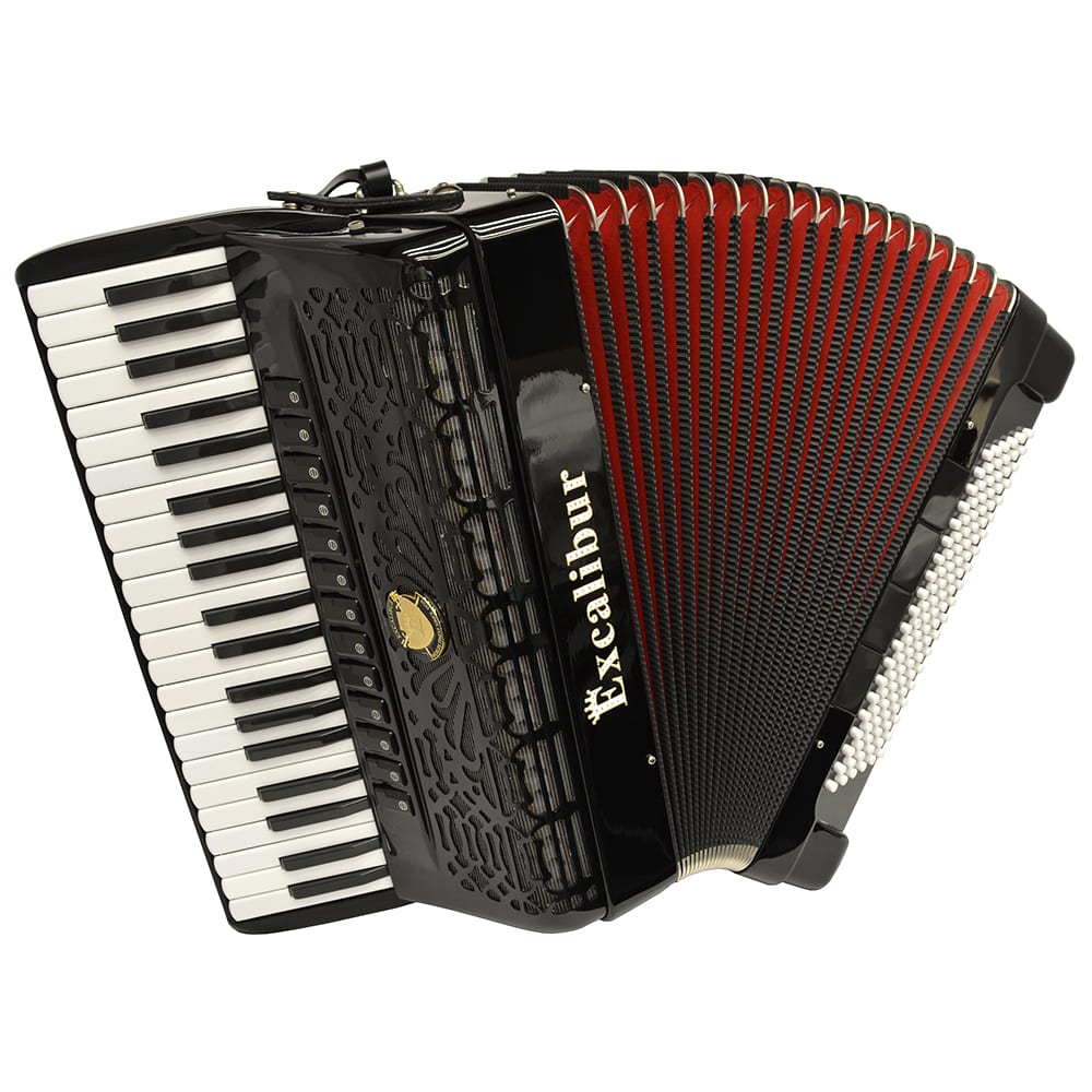 Excalibur Professionale Crown 120 Bass 13 Switch Piano Accordion - Black