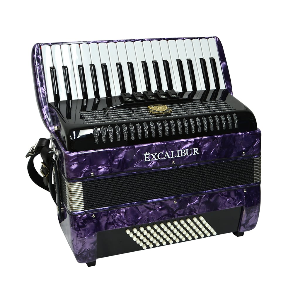 Excalibur German Weltbesten UltraLite 72 Bass Piano Accordion - Purple