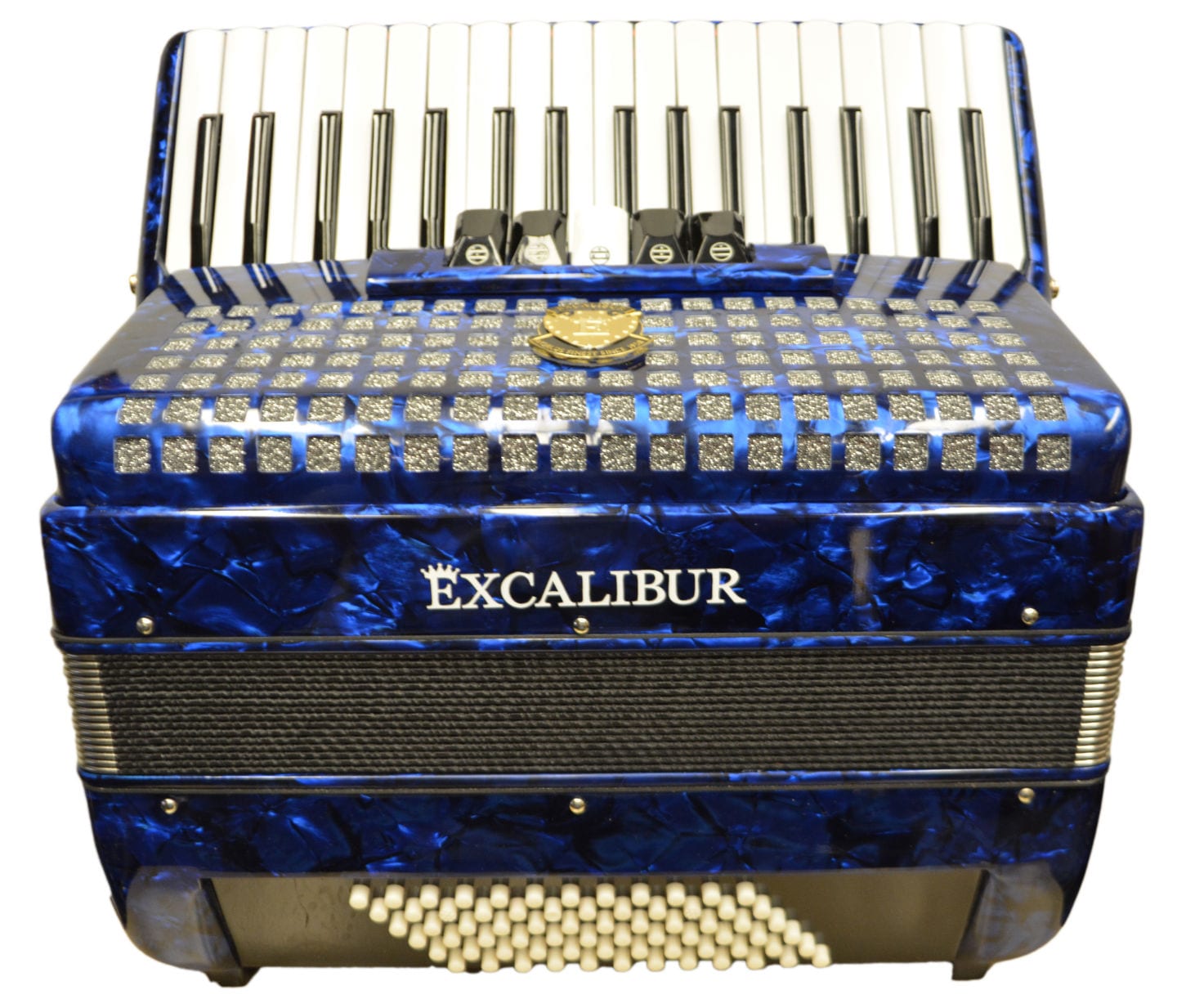 Excalibur Super Classic 72 Bass Piano Accordion Dark Blue