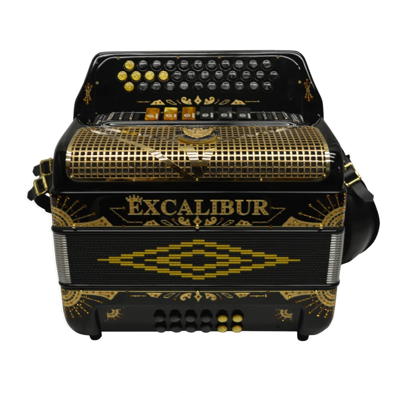 Excalibur Crown Custom Two Tone Button Accordion GCF FBbEb LTD Edition