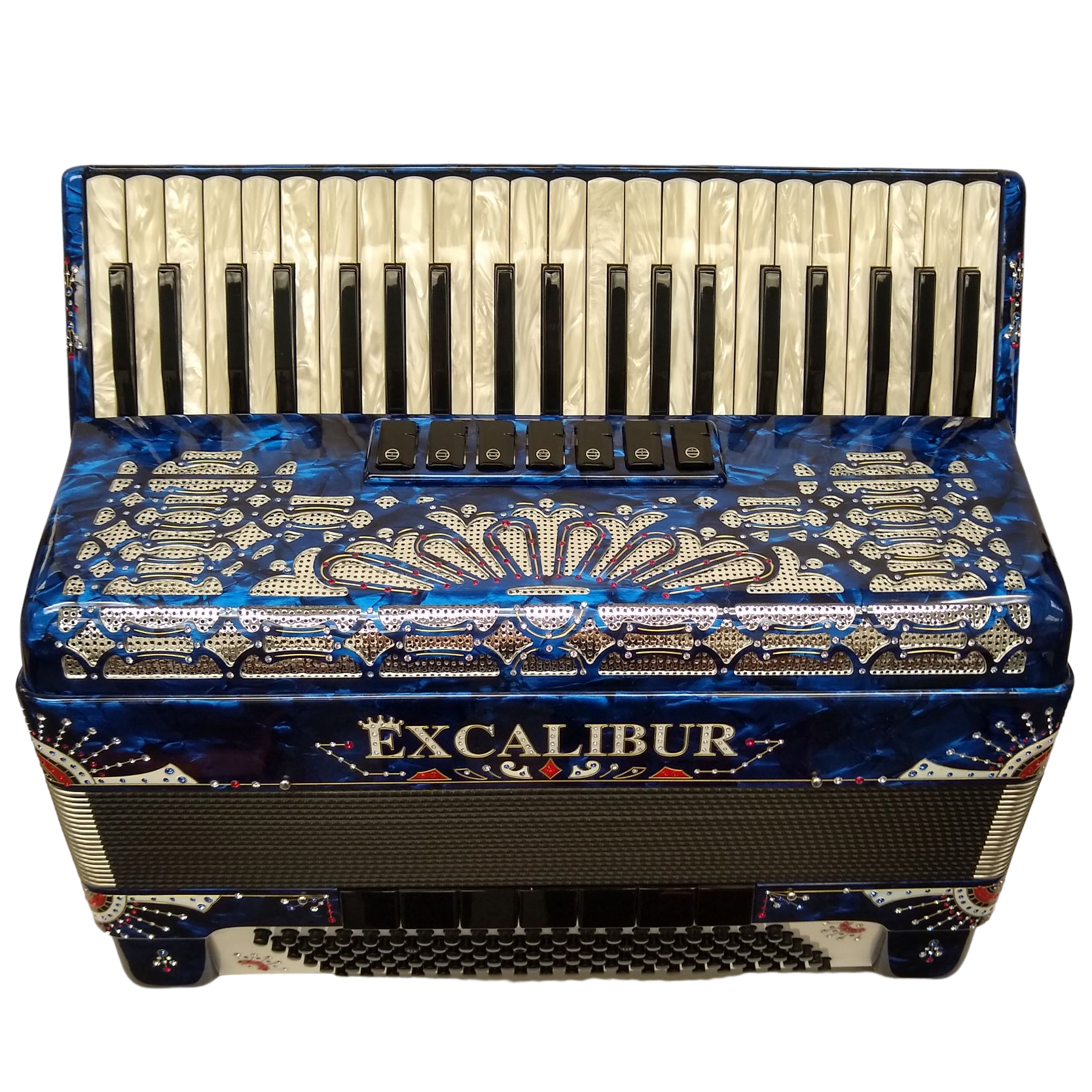 Excalibur Crown C3 Piano Accordion Imperial Blue
