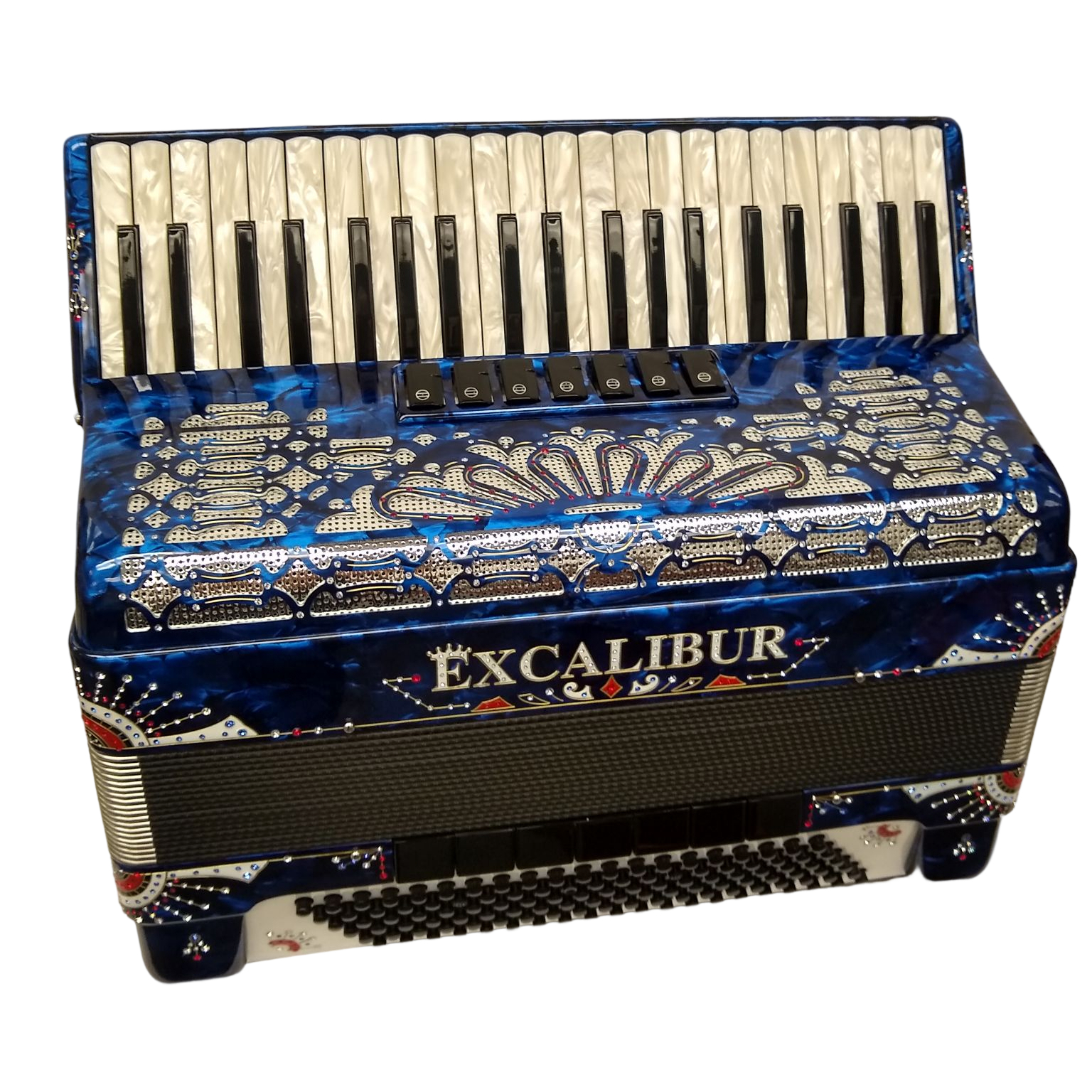 Excalibur Crown C3 Piano Accordion Imperial Blue